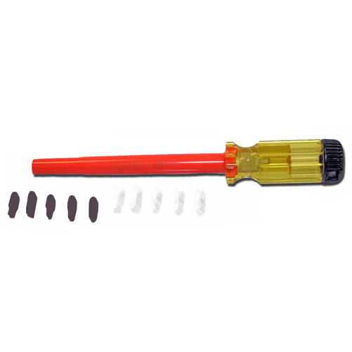 Cementex 7 Inch Magnetic Tip Screwdriver With 5 Bits Including Robertson (MTS-7CA)