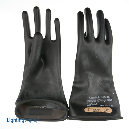 Cementex Class 00 11 Inch Gloves 8 Black (IG00-11-8B)