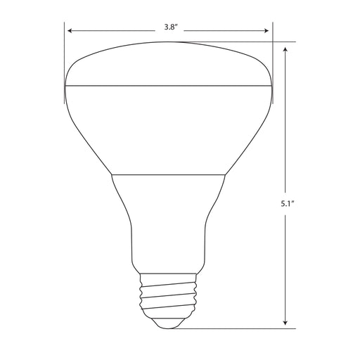 Feit Electric 7.2W Soft White 2700K BR30 Dimmable Enhance Reflector LED Bulb 3-Pack (BR30DM/927CA/3)