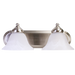 TCP LED Classic Bell Bath Vanity 2-Lamp 12W 950Lm 3000K 120V Triac Dimming Brushed Nickel (CLBVB2BN30K)