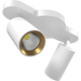 RAB COLUMN Track Light Two 6W Heads CCT Selectable 3000K/4000K/5000K Linear Ceiling Mount 36 Degree Beam Angle White 120V (COL12LM2)