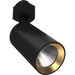 RAB COLUMN Track Light 6W Single Head CCT Selectable 3000K/4000K/5000K H-Track Mount 36 Degree Beam Angle Black 120V (COL6B)