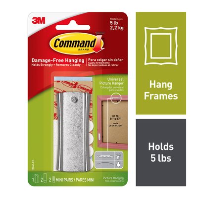 3M - 32082 Command Universal Picture Hanger With Stabilizer Strips 17047-Es (7100046119)