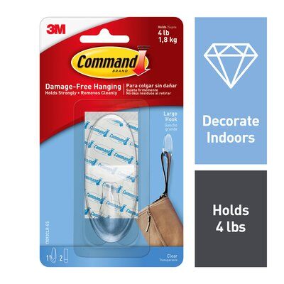 3M - 36519 Command Large Clear Hook 17093Clr-Es (7100046118)