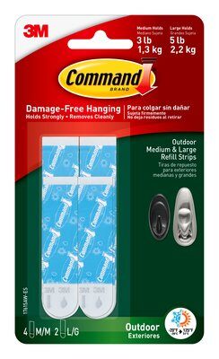 3M - 97691 Command Outdoor Medium And Large Refill Strips 17615Aw-Es (7100114152)