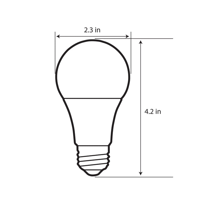 Feit Electric 8.8W [60W Equivalent] Bright White 3000K A19 Garage Bulb LED (OM60930CA10KLEDGARBX)