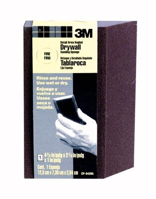 3M - 07056 Drywall Sanding Sponge Cp-042 2-7/8 Inch X 4 7/8 Inch X 1 Inch 7.30 Cm X 12.3 Cm X 2.54 Cm (7100101555)