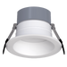 RAB Recessed 4 Inch Round Wattage/CCT Selectable 6W/8W/10W 2700K/3000K/3500K/5000K 90 CRI Triac/0-10V Dimming White (CR4)