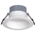 RAB Recessed 6 Inch Round Wattage/CCT Selectable 10W/17W/21W 2700K/3000K/3500K/5000K 90 CRI Triac/0-10V Dimming White (CR6)