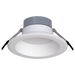 RAB Recessed 8 Inch Round Wattage/CCT Selectable 16W/24W/30W 2700K/3000K/3500K/5000K 90 CRI Triac/0-10V Dimming White (CR8)