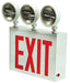 Cree C-Lite New York City Combination Exit/Emergency Single Face 3-12W Heads (C-EE-A-NYC-EX-SFC-3LSF-BB-WH)