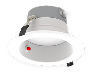 RAB Round LED Downlight With Emergency Kits 6 Inch Selectable 9W/12W/16W 3000K/3500K/4000K/5000K 800Lm/1100Lm/1500Lm White Smooth Trim (CRLEDFA-6R-16S-9CCT-UNV-WS/E)