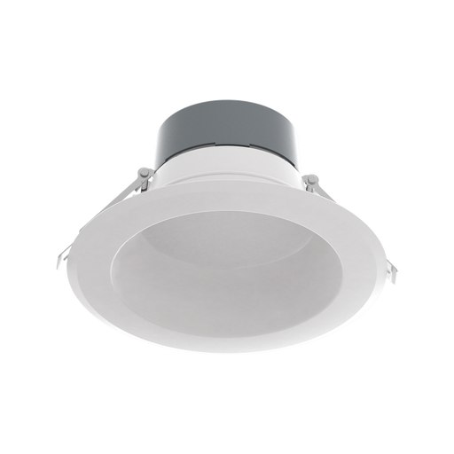 RAB Commercial Downlight 6 Inch Round Metallic White 15W/19W/24W 3000K/3500K/4000K/5000K Universal Voltage 0-10V Dimming 4 CCT (CRLEDFA-6R-24S-9CCT-UNV-WS)