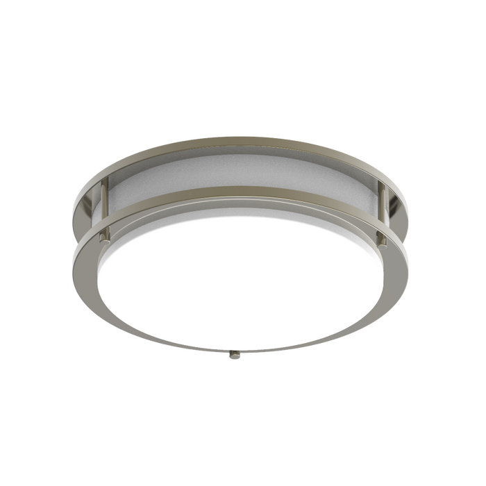 RAB Decorative FMFA 12 Inch Round Metal And Plastic 16W White 960Lm 120V 5 CCT 90 CRI Triac Dimming (CRVFAD-12R-16-9CCT-120-BN)