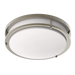 RAB Decorative FMFA 14 Inch Round Brushed Nickel 20W 5 CCT 1400Lm 90 CRI Universal Voltage Triac Dimming Emergency Battery Backup (CRVFAD-14R-20-9CCT-UNVT-BN/EM)