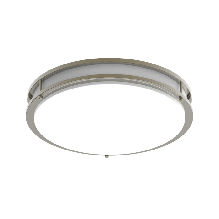 RAB Decorative FMFA 18 Inch Round Metal And Plastic 32W 2000Lm 120V 5 CCT 90 CRI Triac Dimming (CRVFAD-18R-32-9CCT-120-BN)