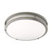 RAB Decorative FMFA 18 Inch Round Brushed Nickel 32W 5 CCT 2240Lm 90 CRI Universal Voltage 0-10V Dimming Emergency Battery Backup (CRVFAD-18R-32-9CCT-UNV-BN/EM)