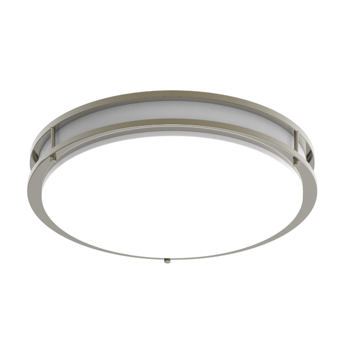 RAB Decorative FMFA 18 Inch Round Brushed Nickel 32W 5 CCT 2240Lm 90 CRI Universal Voltage 0-10V Dimming (CRVFAD-18R-32-9CCT-UNV-BN)