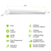 Feit Electric 4 Foot 55W Cool White 4000K Wrap LED Utility Light With Motion Sensor And Remote (WRAP/4C/840/IR/MM)