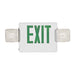 Best Lighting Products LED Double Faced White Exit/Emergency Combination With Green Letters Incandescent Lamp Heads And Battery Backup (CXTEU2GW)