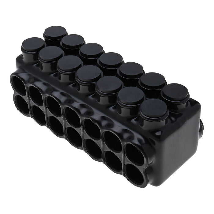 NSI 600 MCM - 6 AWG Stacked Polaris Insulated Multi-Tap Connector 14-Port [Double Sided Entry] (IPLDS600-14)