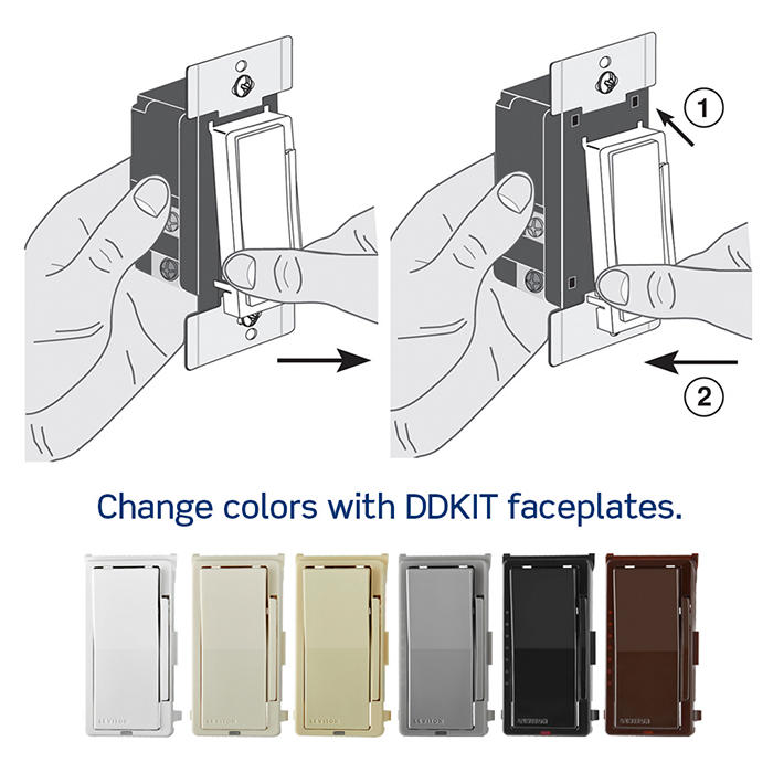 Leviton Decora Smart 0-10V Dimmer Switch Wi-Fi Neutral Wire Required White (D2710-1BW)