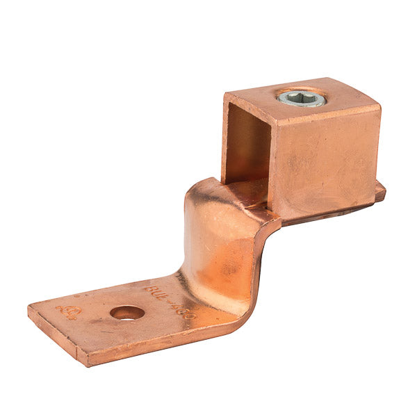 NSI Copper Solderless Lug 500 MCM-4/0 AWG 3/8 Inch Mounting Hole (DE708)