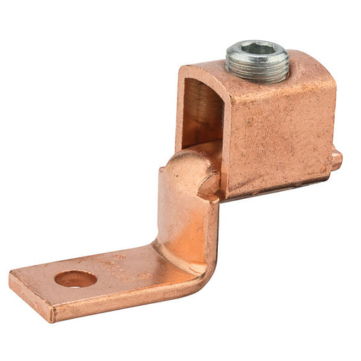 NSI Copper Solderless Lug 350 MCM-1/0 AWG 3/8 Inch Mounting Hole (DE710)