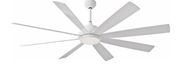 Delta Breez Riovista 60 Inch Ceiling Fan White 8 Blade With Remote And 20W Dimmable LED (VCA608LED-HEWH)