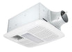 Delta Breez 12W Single Speed Fan/Dimmable LED Light With PTC Heater 110 CFM 0.7 Sones 3000K (RAD110LED)