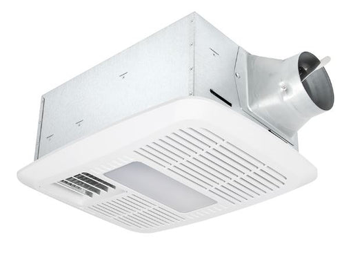 Delta Breez 12W Single Speed Fan/Dimmable LED Light With PTC Heater 110 CFM 0.7 Sones 3000K (RAD110LED)