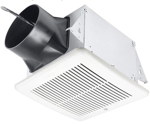 Delta Breez Adjustable High Speed 80/110 CFM Dual Speed Fan With Adjustable Humidity Sensor 10.3W 0.7 Sones (ELT80-110H)