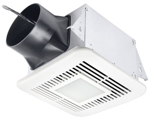 Delta Breez Adjustable High Speed 80/110 CFM Single Speed Fan/Dimmable LED Light 10.3W 0.7 Sones (ELT80-110LED)