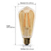 Feit Electric 5W [60W Equivalent] Amber 2100K Vintage ST19 Smart Wi-Fi LED Light Bulb (ST1960/FIL/AG)