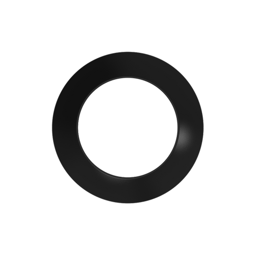 RAB Color Trim for DISK34 Surface Mount 4 Inch Black (DISK34-TRIM-4-BLK)