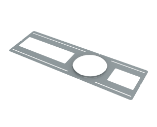 RAB 6 Inch Wafer Mounting Plate Without Nailer Bar (DLPLATE/WFR6)