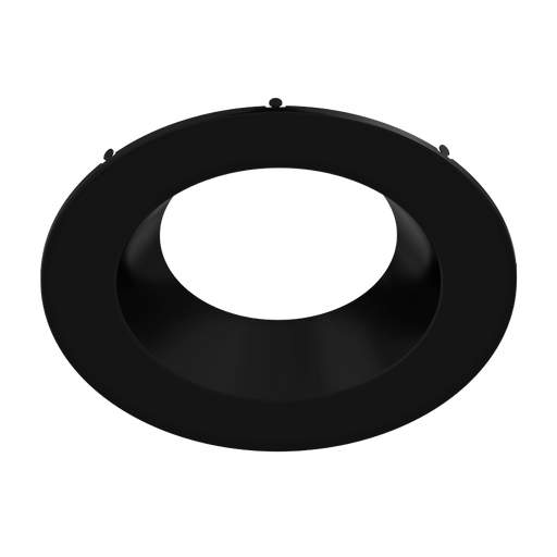 RAB Color Trim For CRLEDFA 10 Inch Black Smooth (DLTRIM/CRLEDFA10R-BS)