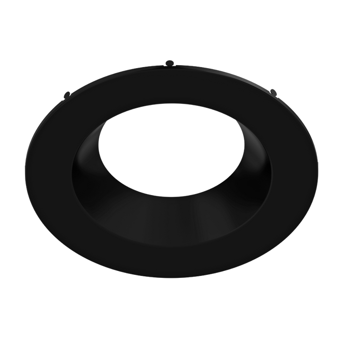 RAB Color Trim For CRLEDFA 10 Inch Black Smooth (DLTRIM/CRLEDFA10R-BS)