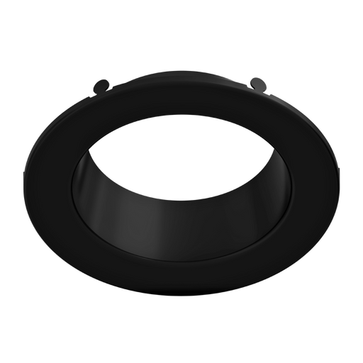 RAB Color Trim For CRLEDFA 4 Inch Black Smooth (DLTRIM/CRLEDFA4R-BS)