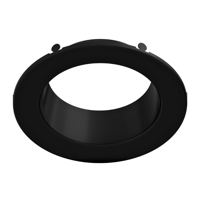 RAB Color Trim For CRLEDFA 4 Inch Black Smooth (DLTRIM/CRLEDFA4R-BS)