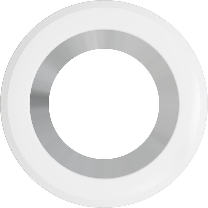 RAB Color Trim For CRLEDFA 8 Inch Haze Haze/White Smooth (DLTRIM/CRLEDFA8R-HW)