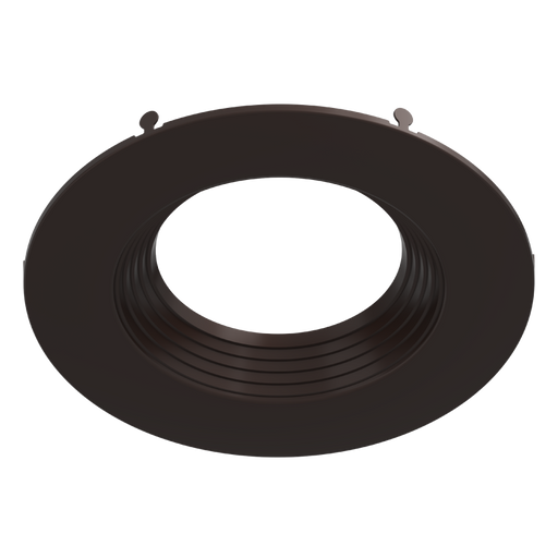 RAB 6 Inch Recessed Retrofit Downlight Round Baffle Bronze Color Trim (DLTRIM/R6RB-BRZ)
