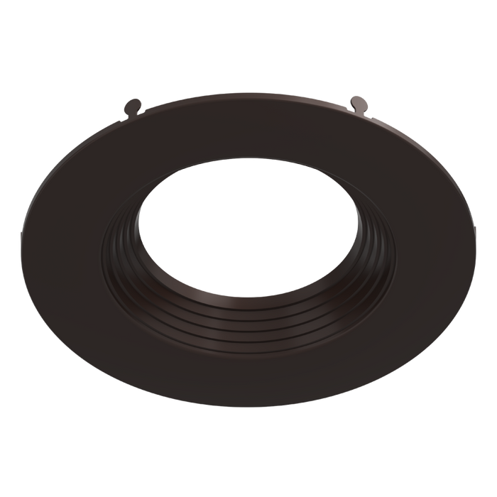RAB 6 Inch Recessed Retrofit Downlight Round Baffle Bronze Color Trim (DLTRIM/R6RB-BRZ)
