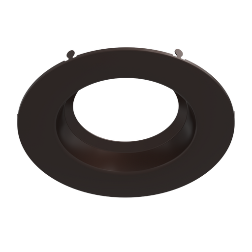 RAB 6 Inch Recessed Retrofit Downlight Round Smooth Bronze Color Trim (DLTRIM/R6RS-BRZ)
