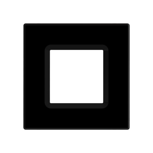 RAB Color Trim For Square Wafer 6 Inch Black Baffle (DLTRIM/WFRL6S-BB)