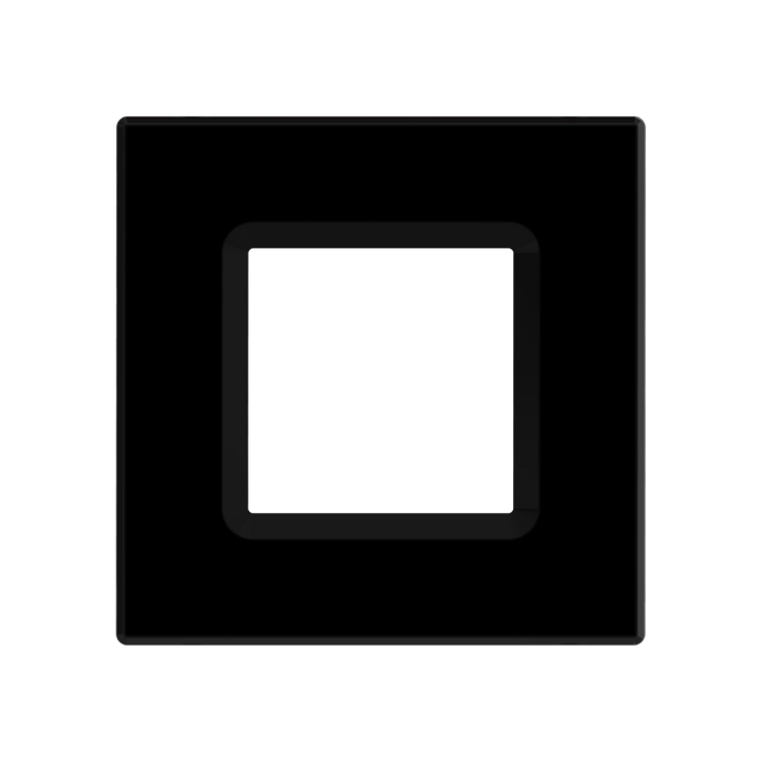 RAB Color Trim For Square Wafer 6 Inch Black Baffle (DLTRIM/WFRL6S-BB)