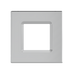 RAB Color Trim For Square Wafer 6 Inch Brushed Nickel Baffle (DLTRIM/WFRL6S-BNB)