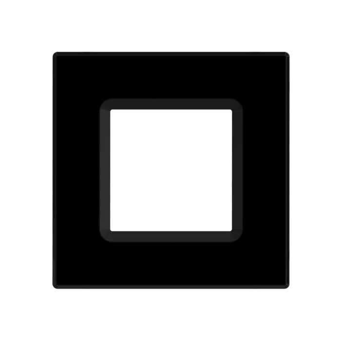 RAB Color Trim For Square Wafer 6 Inch Black Smooth (DLTRIM/WFRL6S-BS)