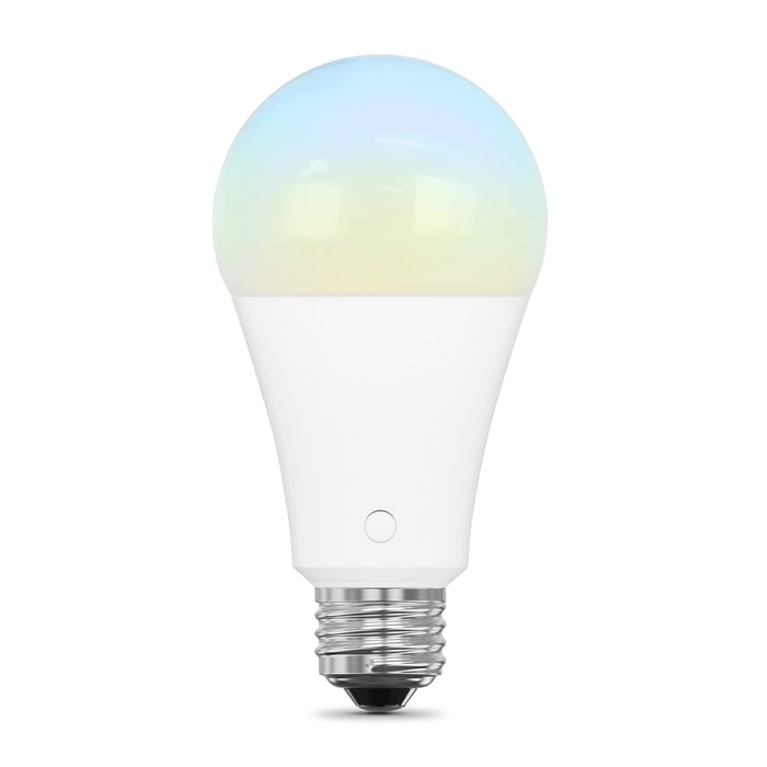 Feit Electric 8.8W [60W Equivalent] Adjustable White CCT Selectable 2700K/3000K/3500K/4000K/5000K Rechargeable Battery-Powered LED Bulb With Remote (OM60/5CCTCA/BAT/LEDI)