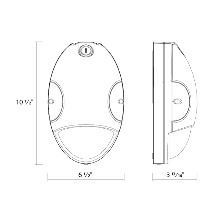 RAB Teardrop Mini Wall Pack 15W CCT Selectable 3000K/4000K/5000K 80 CRI 120-277V Bronze (DROP)